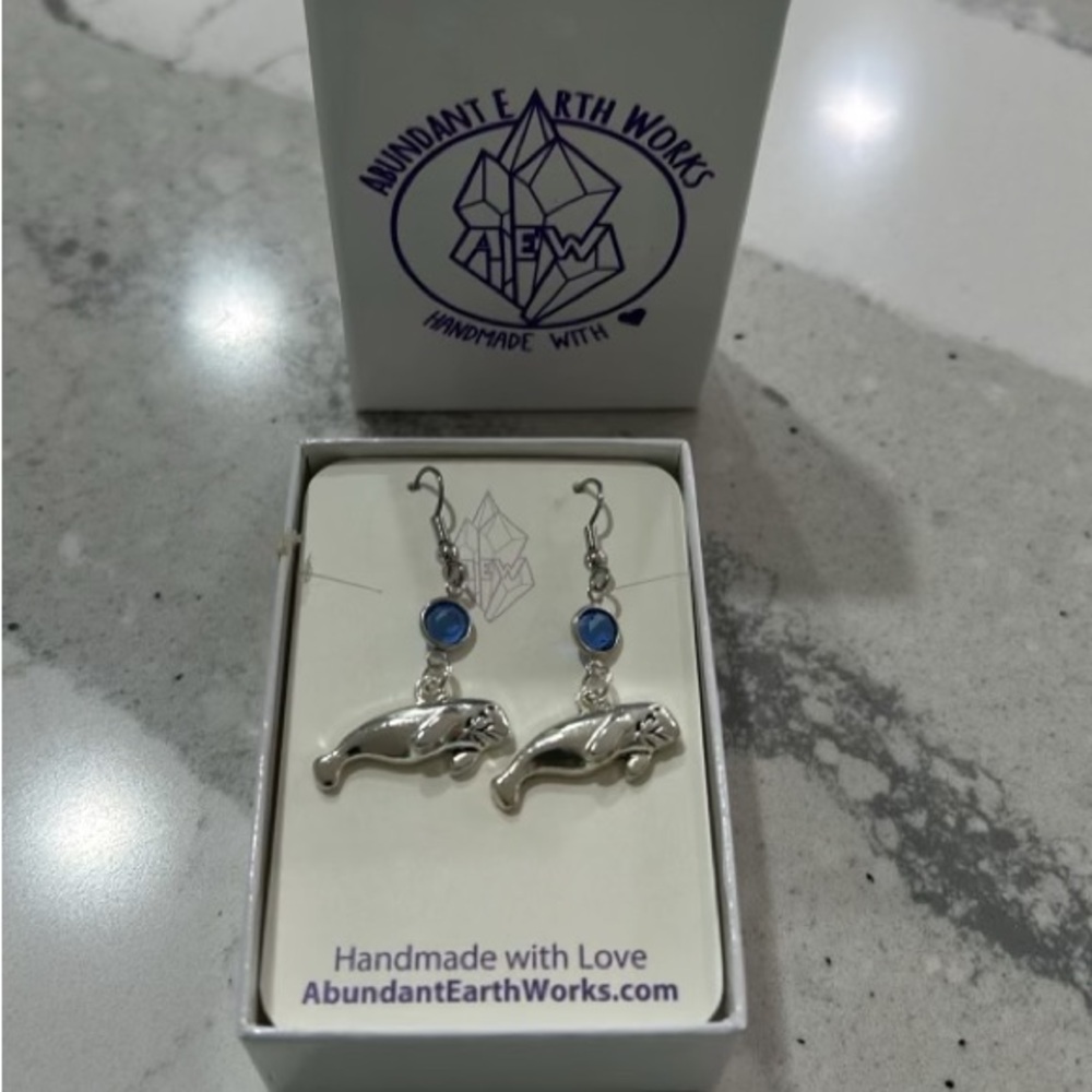 Manatee Earrings